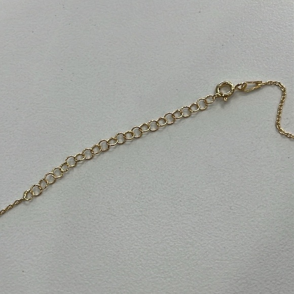 Brand New 14K Gold Plated Sterling Silver Heart Necklace Engraved Monogram "A" - Picture 10 of 16